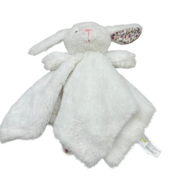 White Kellytoy Bunny Security Blanket Lovey Toy - Picture 2 of 5